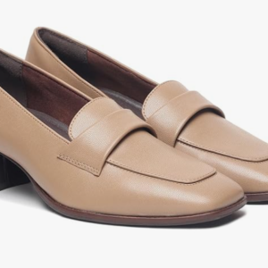 YOHO Bliss Heel 001 Slip-on Loafers for Women | Comfortable & Stylish Block Heeled | Fashion Moccasins with Footpharma Footbed | Perfect for Casual, Formal Shoe